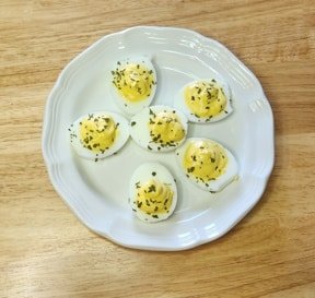 Dog-friendly deviled eggs