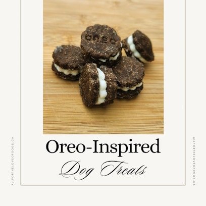 Oreo-inspired dog treats